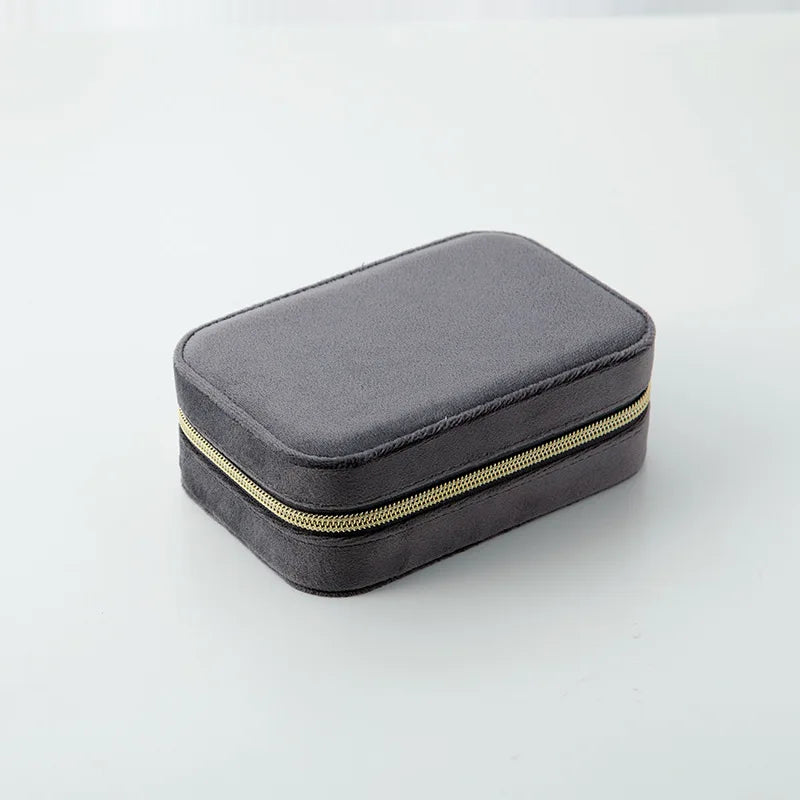 Reise Schmuck Organizer Schmuckschatulle aus Samt verstellbar