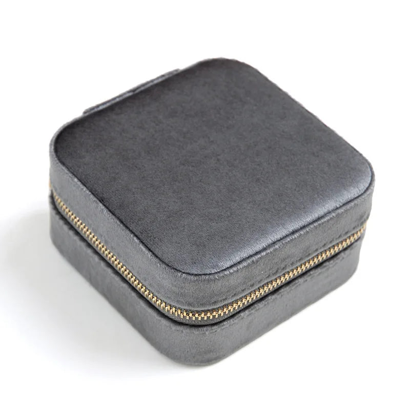 Reise Schmuck Organizer Schmuckschatulle aus Samt verstellbar