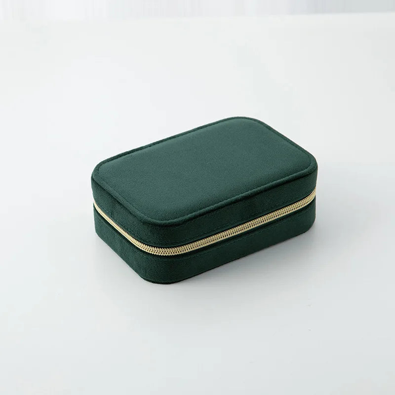 Reise Schmuck Organizer Schmuckschatulle aus Samt verstellbar