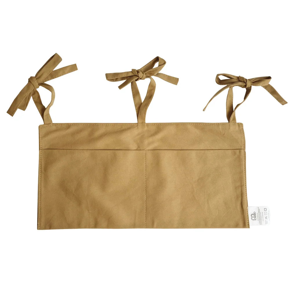 Babybett Organizer – Hängende Wickeltaschen mit 2 Fächern in 4 Farben