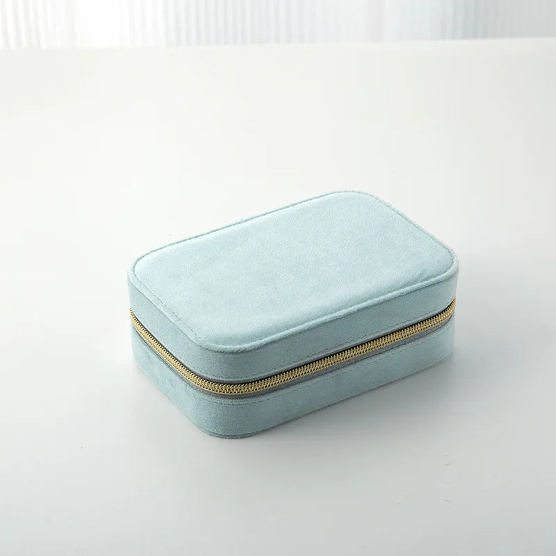 Reise Schmuck Organizer Schmuckschatulle aus Samt verstellbar