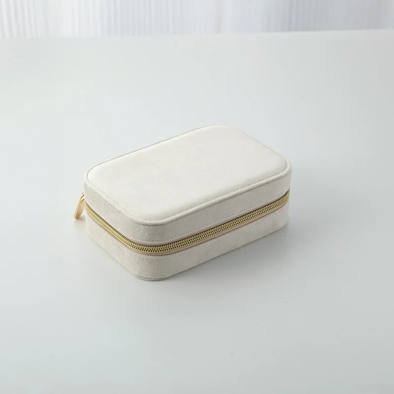 Reise Schmuck Organizer Schmuckschatulle aus Samt verstellbar