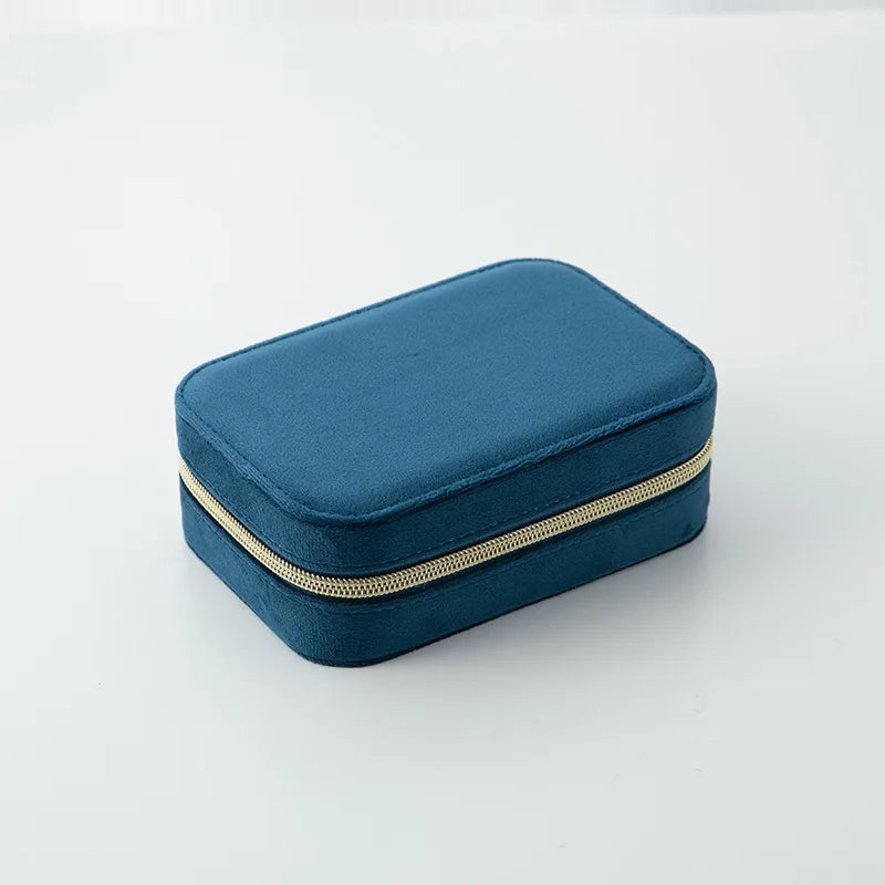 Reise Schmuck Organizer Schmuckschatulle aus Samt verstellbar