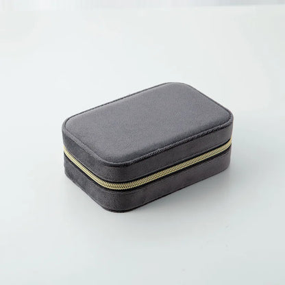 Reise Schmuck Organizer Schmuckschatulle aus Samt verstellbar