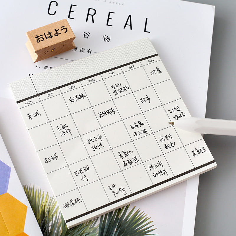 Monats,- Wochenplaner, To-Do Liste mit Notizen in 3 Modellen!